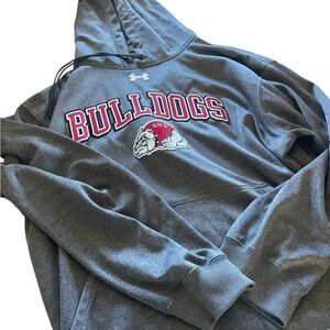 Under Armour Gray Bulldogs Hoodie size XL like new never worn size XL